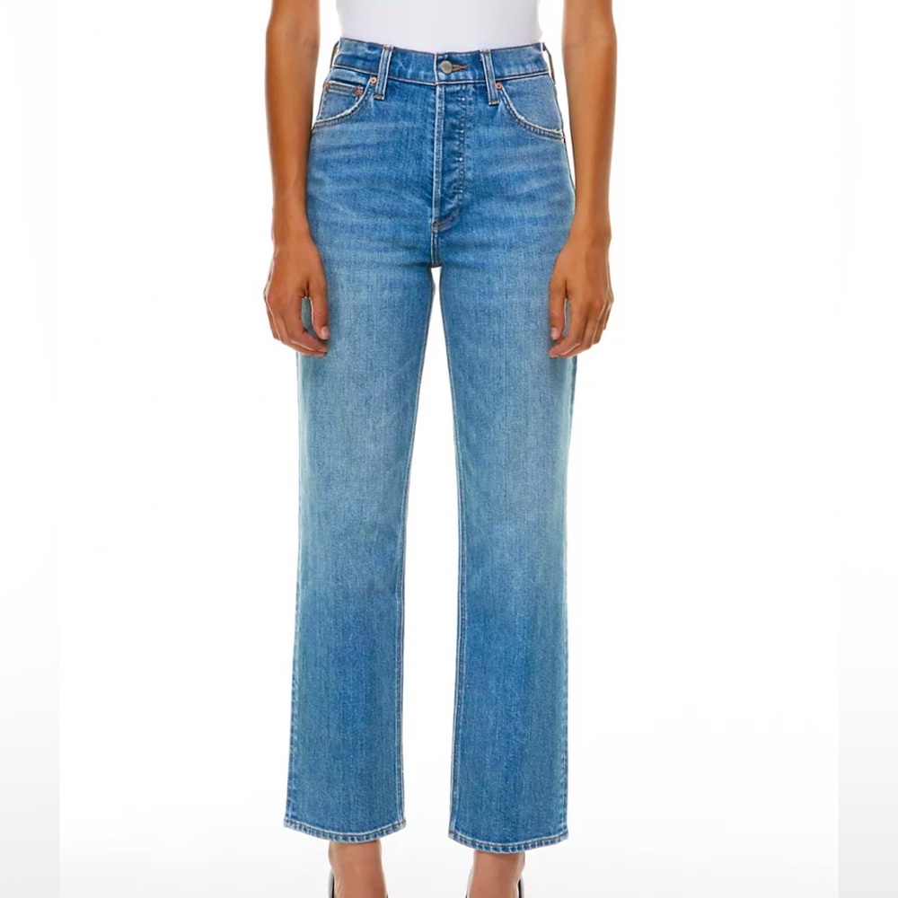 Denim Forum The Arlo Hi-Rise Straight Jean - regular length size 26